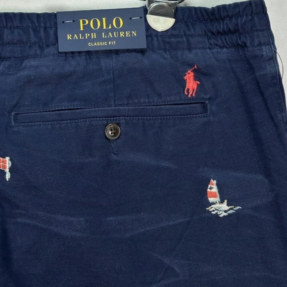 NWT Men's Ralph Lauren Polo Prepster Classic-fit Chinos with Embroidery - Picture 8 of 14